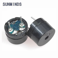10pcs Universal passive buzzer 12805 AC / 2KHz 3V 5V 12V Universal electromagnetic impedance 16 ohms
