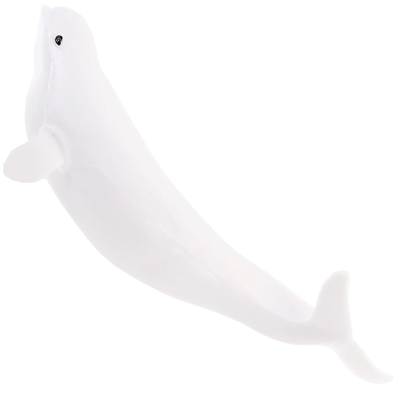 Cake Topper Toy Beluga Model Childrens Toys Desktop Whale Decoration Ocean Sculpture White Plastic Children’s