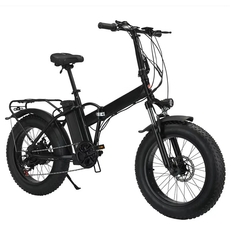 20-Zoll-elektrisches faltbares Hybrid-Elektrofahrrad mit fetten Reifen