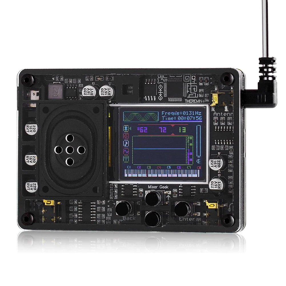 For mini Electronic Music Instrument Featuring For oled Display Built-In Speakers and Real-Time Volume Monitoring