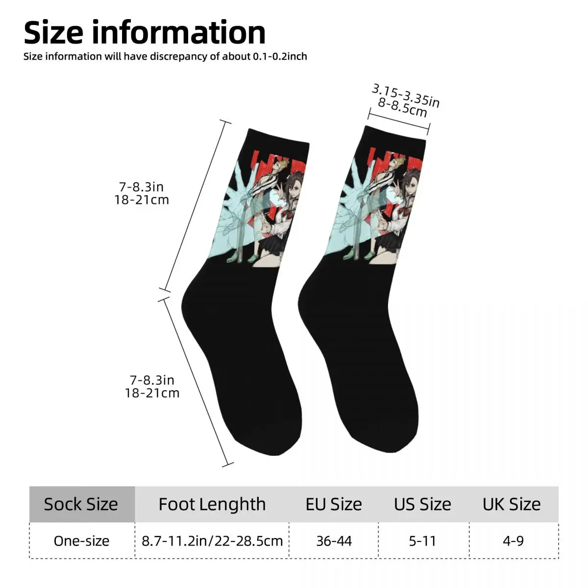 Dandadan Socks Leisure Stockings Winter Anti Skid Men Socks Medium Soft Custom Running Sports Socks