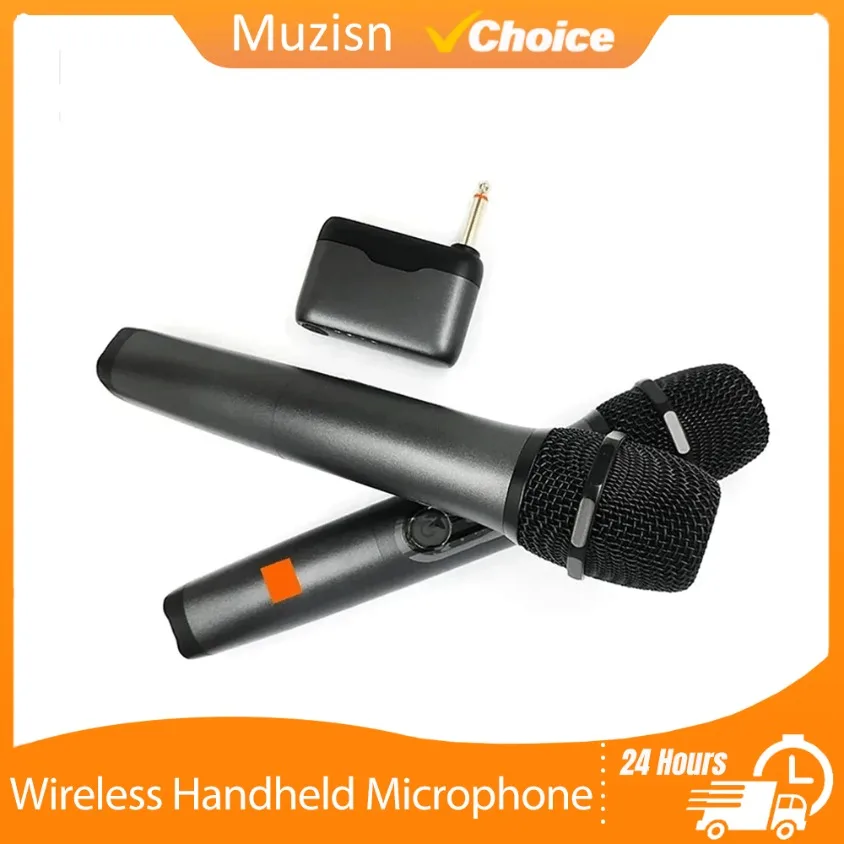 

Портативный беспроводной микрофон с литиевой батареей, универсальный микрофонный приемник для караоке для вечеринок, церковный динамик