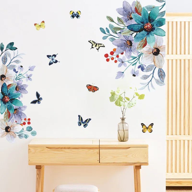 Adesivos de parede multicoloridos para decoração, papel de parede removível para sala e quarto
