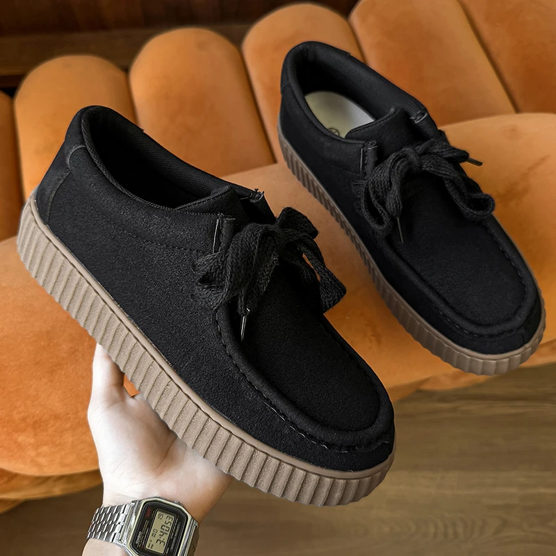 

Niche Four-season Men's Retro Style Low-top One-foot Lightweight Fashionable High-quality Vulcanized Loafer Casual Walking Shoe