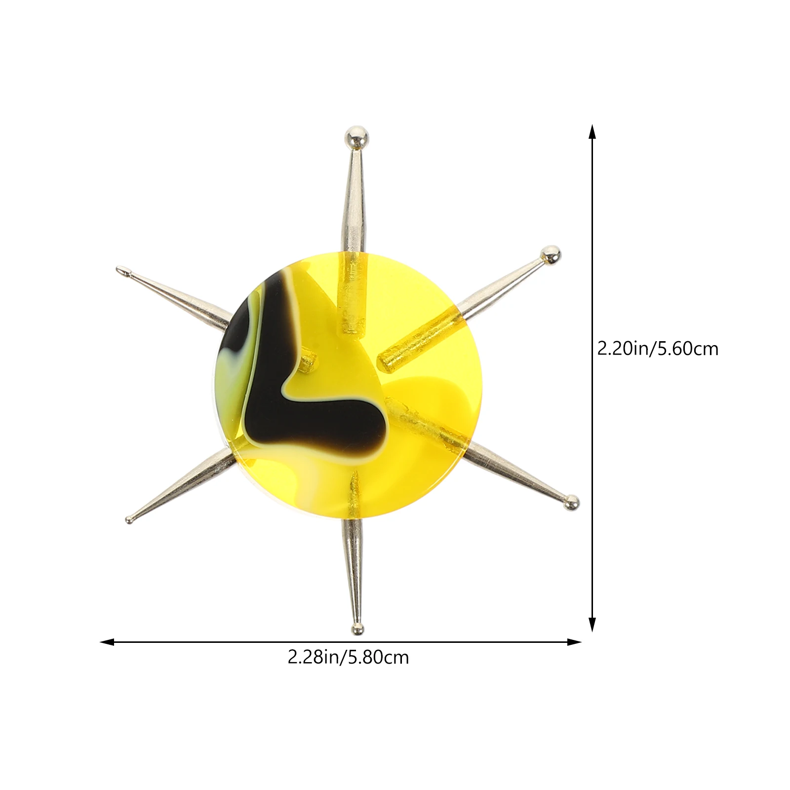 

2pcs Nail Art Pen Clay Tools for Manicure Sculpting Polishing Acrylic Painting Adult Crafts Black Yellow Color