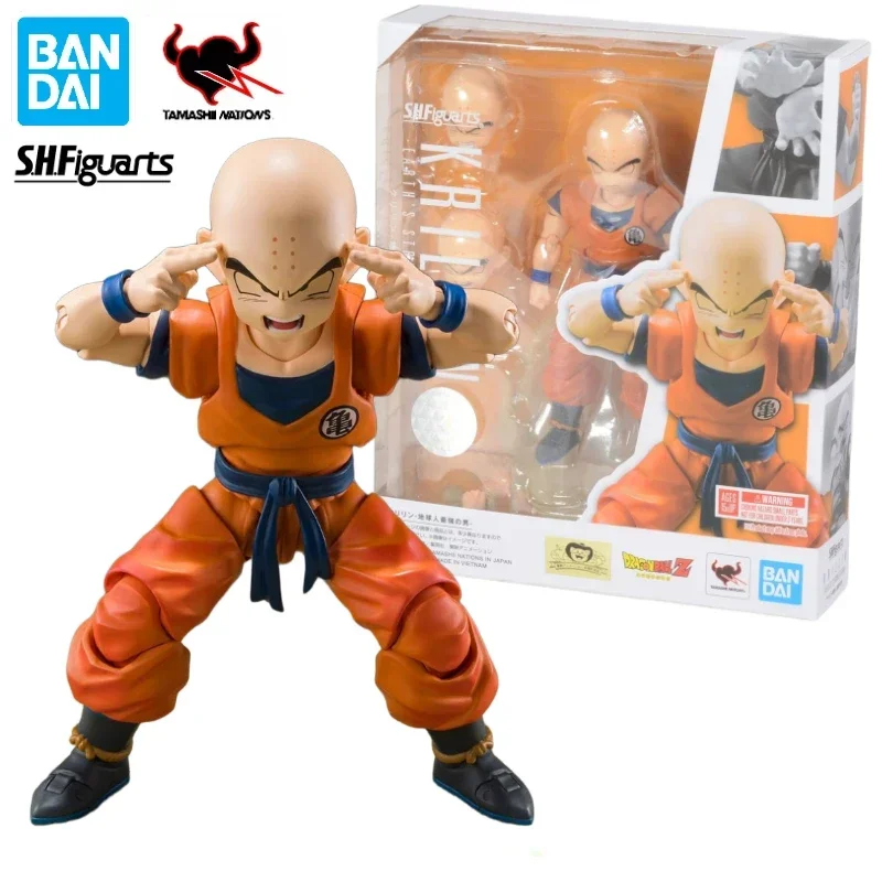 

100% оригинал, в наличии Bandai S.H.Figuarts SHF Krillin 2,0, Dragon Ball, анимационная фигурка, игрушка, подарочная модель, коллекция, хобби