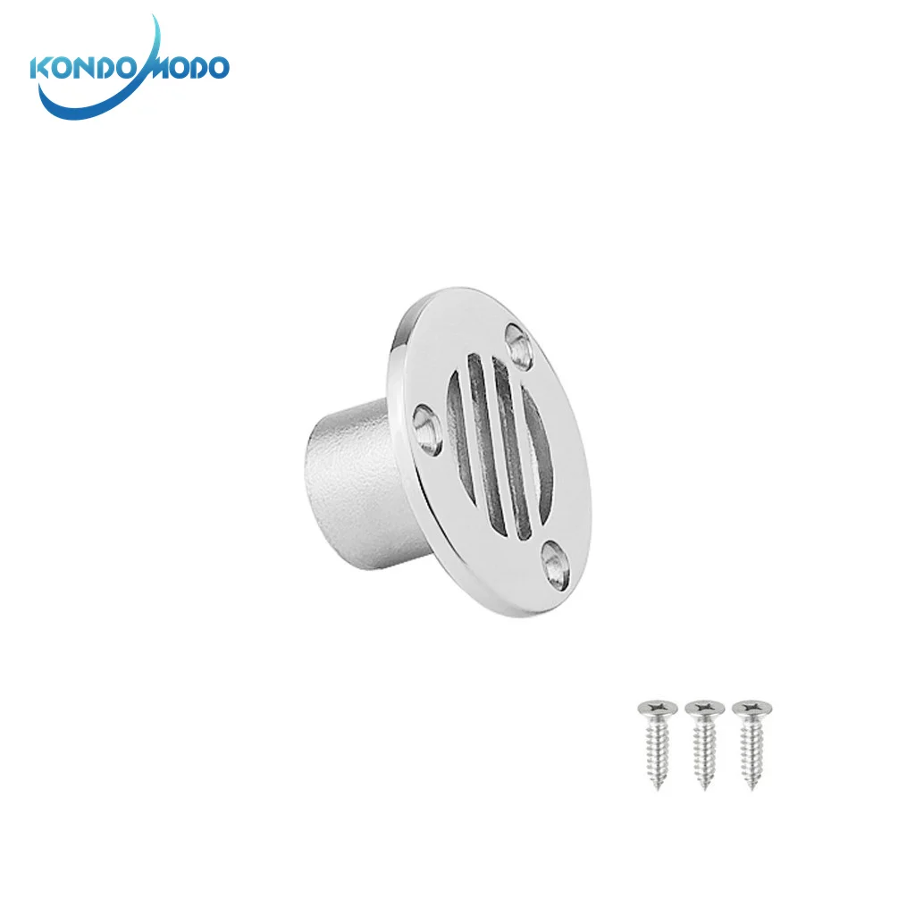 Compact Marine Grade 316 Stainless Steel  Boat Floor Deck Drain  Boat Yacht Deck Drainage Hardware Replacement Accessories