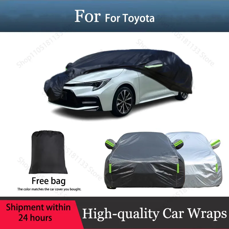 Cawanerl Car Cover Anti UV Rain Sun Snow Protector Cover Dust Proof For Toyota Levin Yaris E'Z Land Cruiser Prius Prado 4Runner