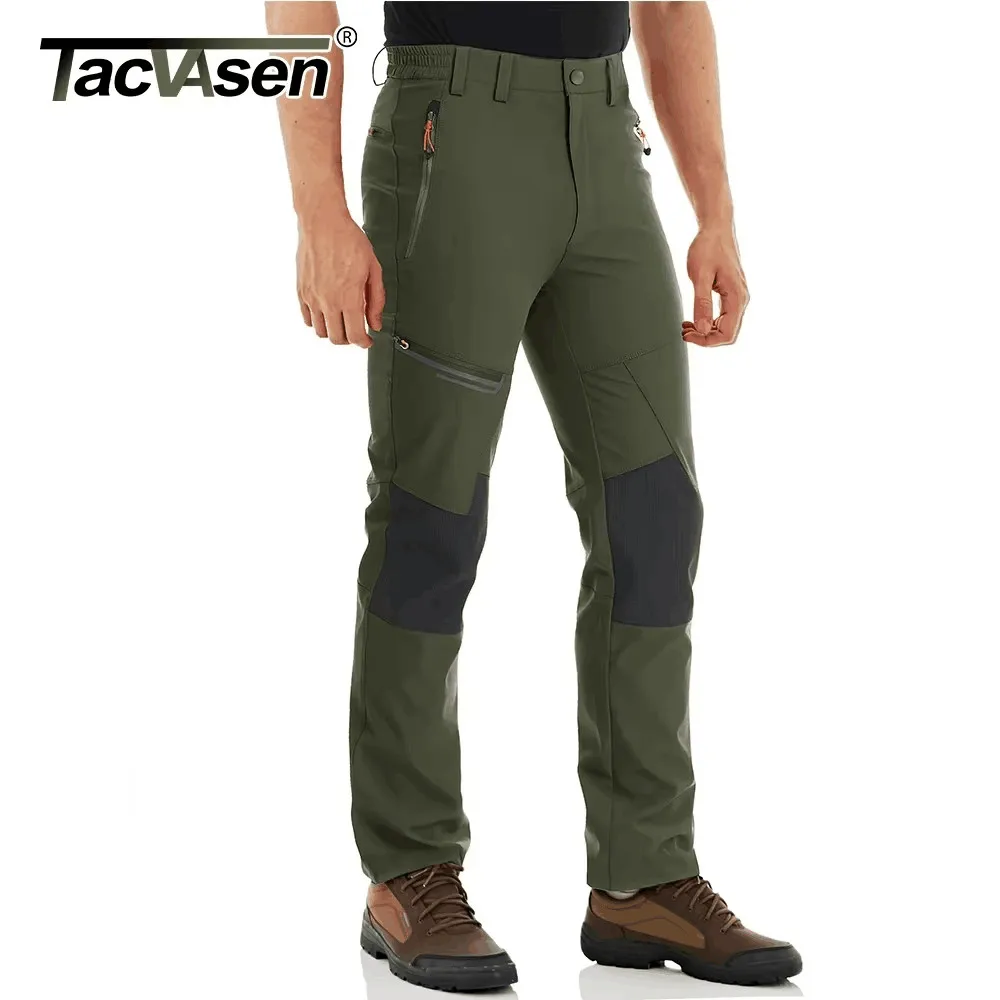 TACVASEN männer Sommer Outdoor-Hose Schnell Trocken Leichte Wandern Camping Hosen Multi-Taschen Rip-stop Angeln Berg hosen