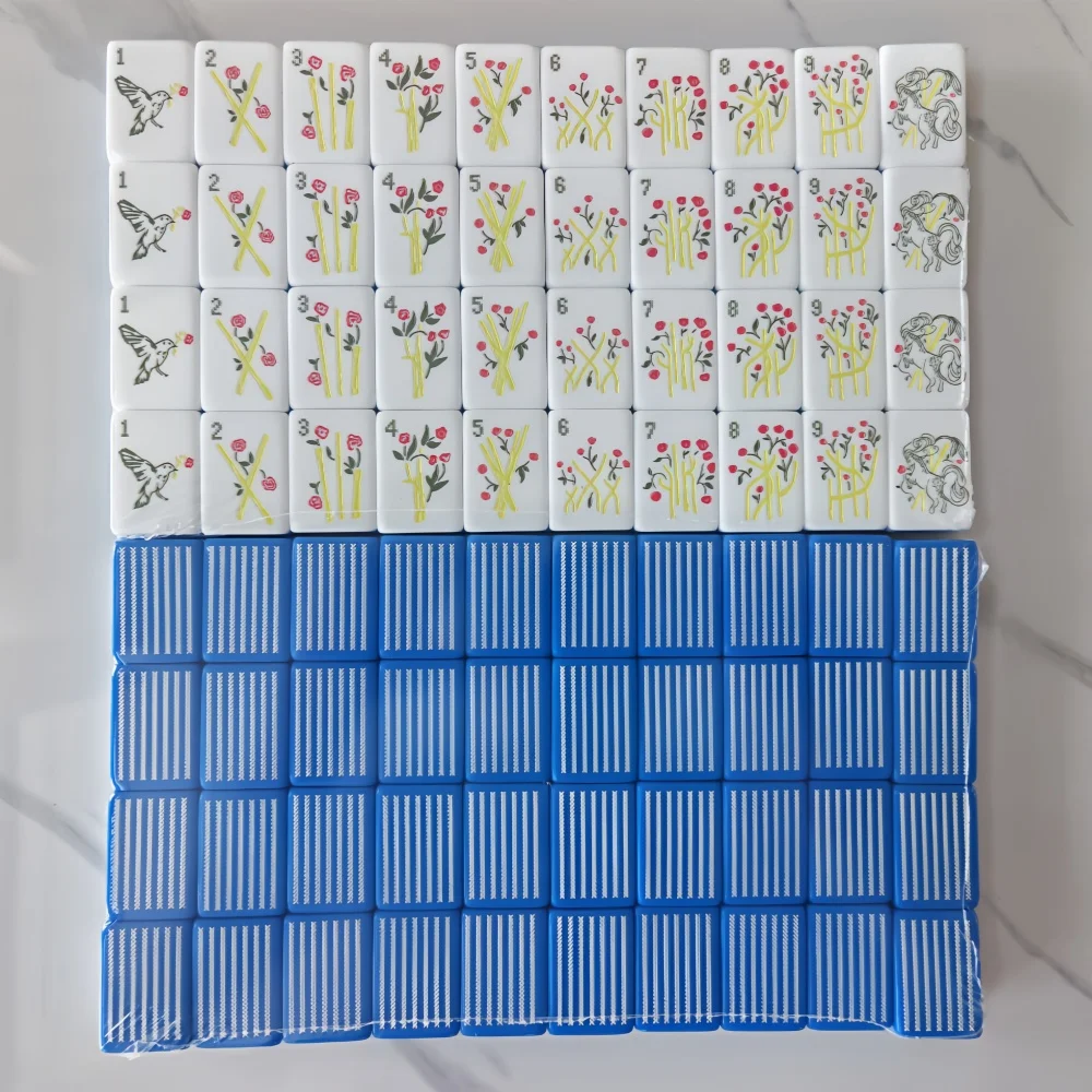 2026 3-Layer Acrylic American Mahjong Set 160 Pcs Wear Resistant Portable Mahjong Tiles Family Party Leisure Game Surprise Gift