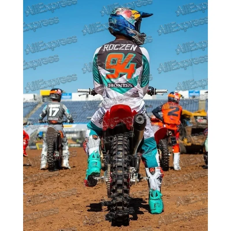 

Лето 2025 года, реплика для мотокросса Roczen 94, Джерси Honda Racing Team Reprint, свободный дышащий быстросохнущий топ с длинными рукавами и 3D принтом