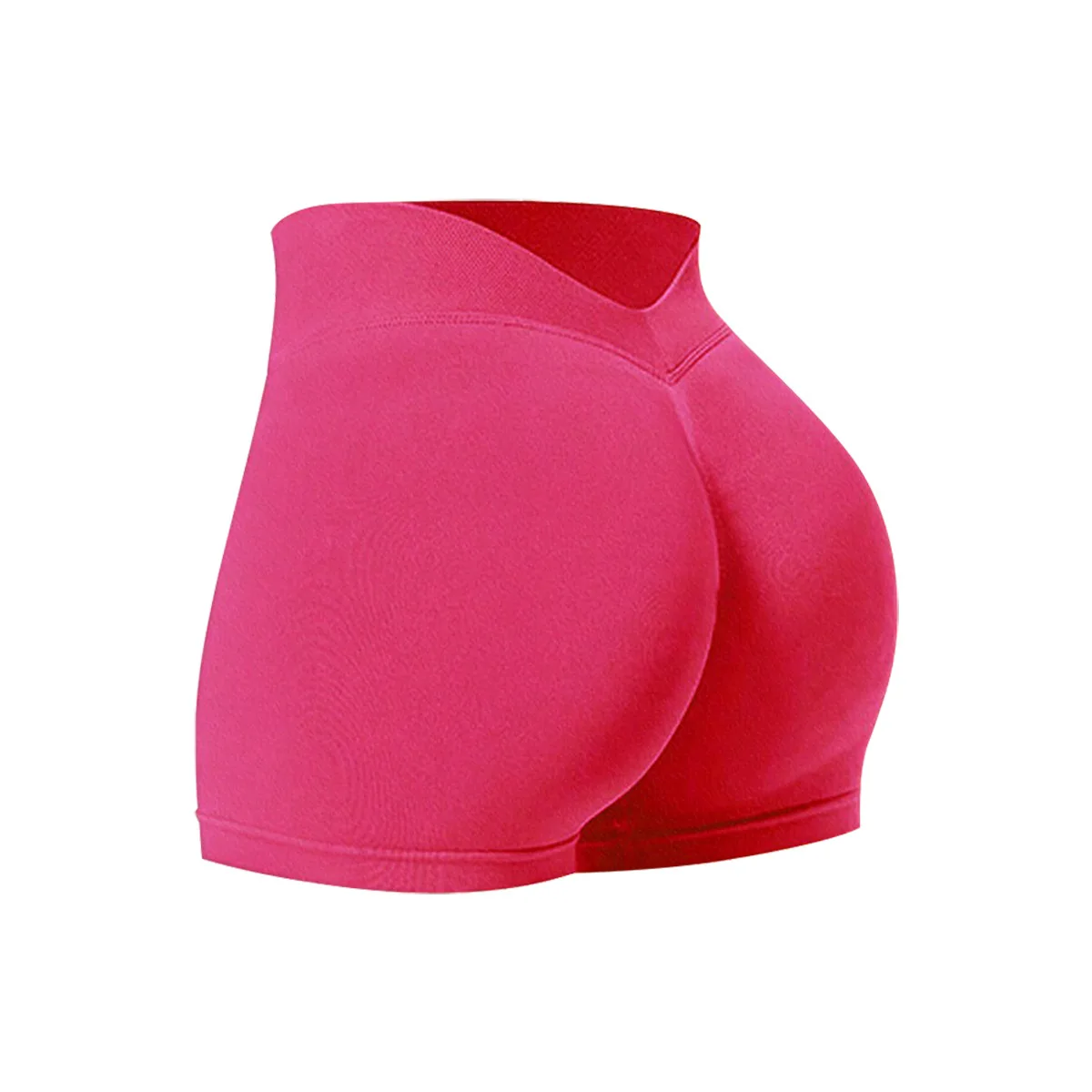 Damen Sommer V-Taille Yoga-Shorts Modische und Sexy Laufhose Fitness-Hose Hochelastische Hüftliftende Sportshorts – Detail 29