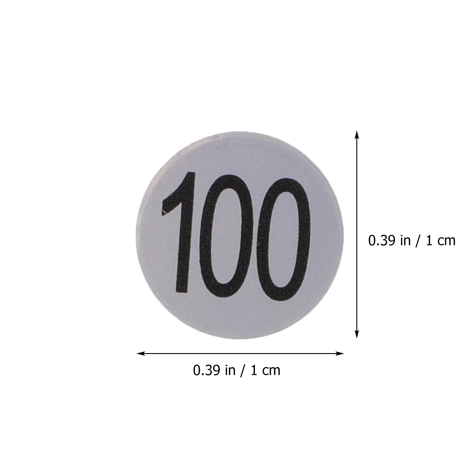 

10 Sheets Reflective Number Stickers Adhesive Labels For Office Classroom Locker Gym Self-Stick Coding Marking Round Digital