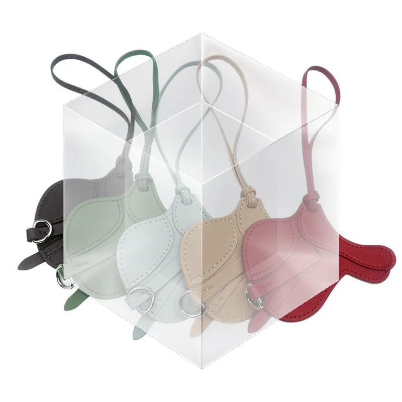 Sophisticated Equestrian-Inspired Bag Charm in PU Leather for Style