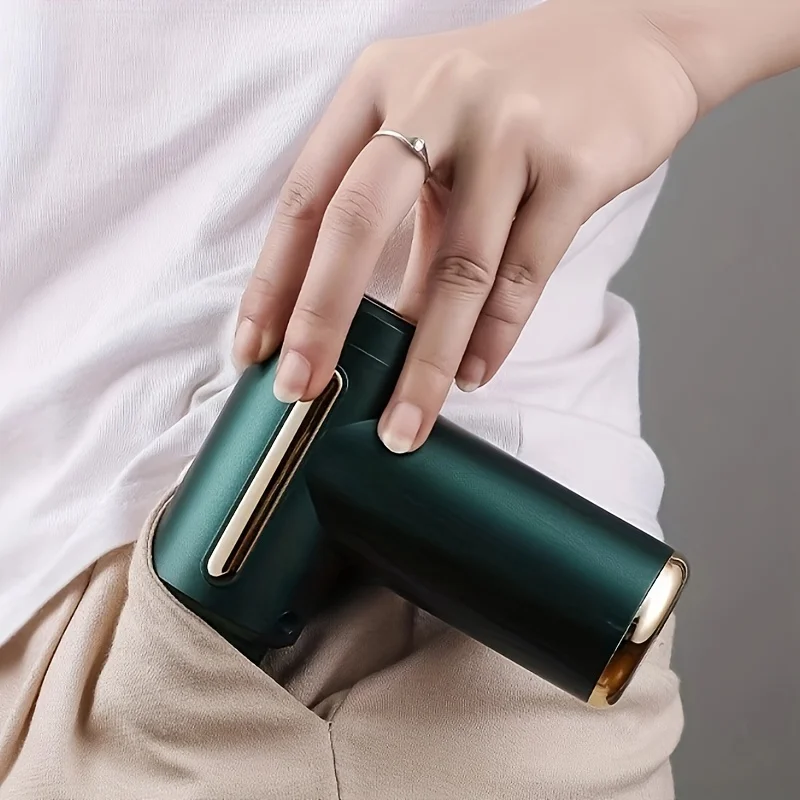 1 Pistol Pijat, Alat Pijat Genggam untuk Otot Dalam untuk Nyeri Tubuh, Punggung dan Leher, Desain Ultra-Kompak dan Elegan, Penggerak Torsi Tinggi, 6 Mode dan 6 Tingkat Kecepatan