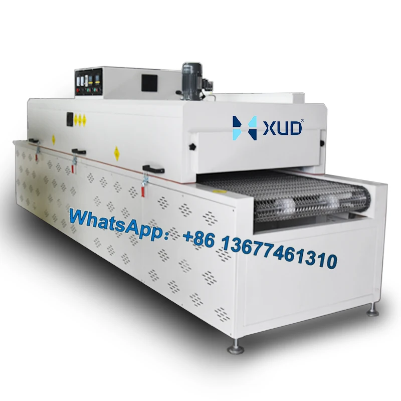 High Precision Car Light Heating Tunnel Oven Hot Air Blower Paint Curing Conveyor with Air Filter Core Component Motor