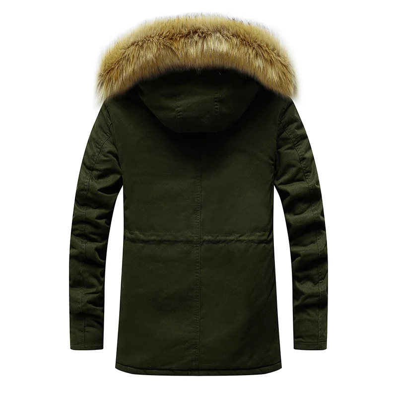 Fur Collar Hooded Casual Fleece Cotton-padded Coat Quality Fabric Comfortable Skin Breathable Crisp Type Wear Warm Waterproof