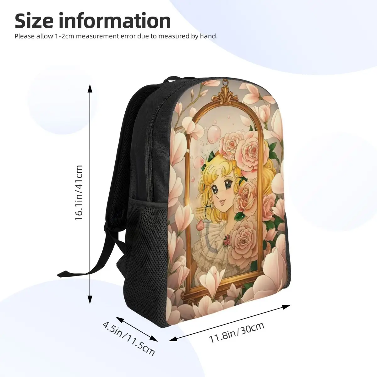 Candy Candy Anime Manga Backpack Hot Sale Daypack Large Capacity Children BookBag School Bag Shoulder Bags for Men Women