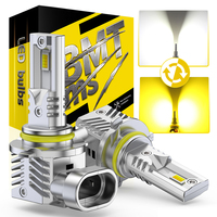 BMTxms 2PCS H11 H10 HB4 HB3 LED Fog Lights Dual Color Switchback H8 9145 9005 9006 Led DRL Lamp For Toyota Honda Dodge GMC Smart