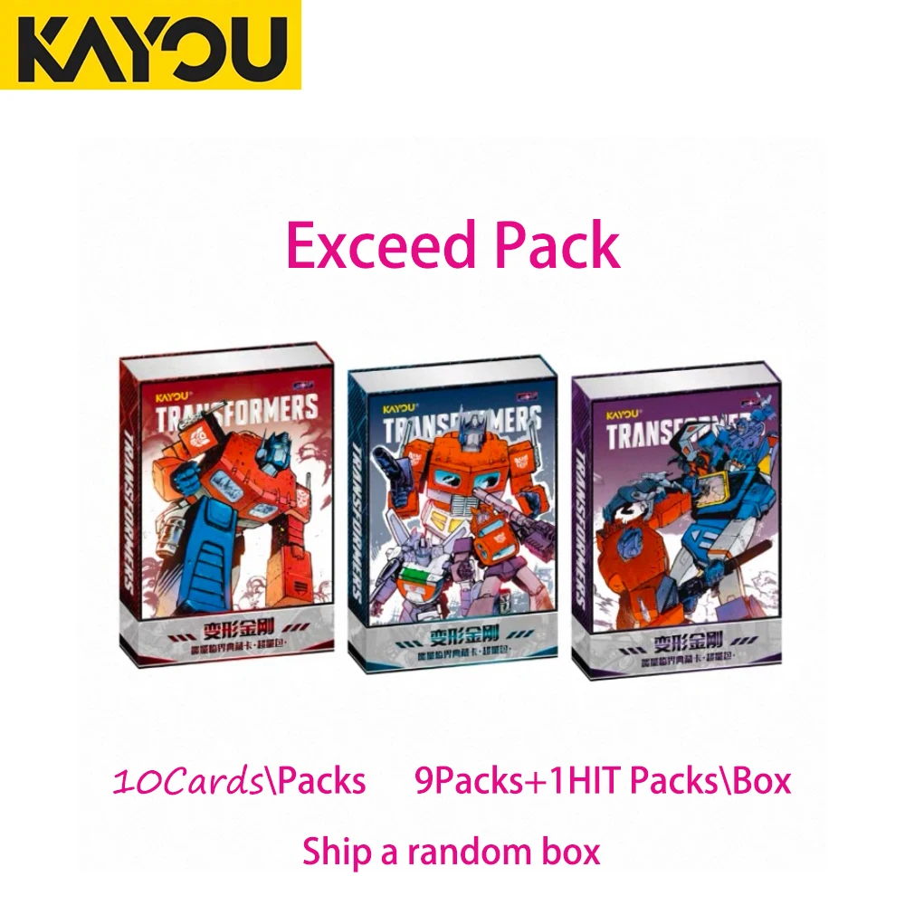 Oryginalne Karty Transformers Kayou Energy Critical Hit Packs WR HR XR LR Optimus Prime Kolekcja Gadżetów Zabawki dla Dzieci Prezenty