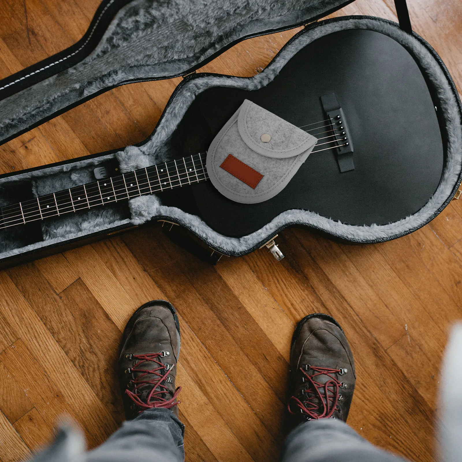 

Pick Storage Bag Portable Guitar Picks Holder Durable Ukulele Bass Organizer Pouch Practical Electric Plectrum Case Container