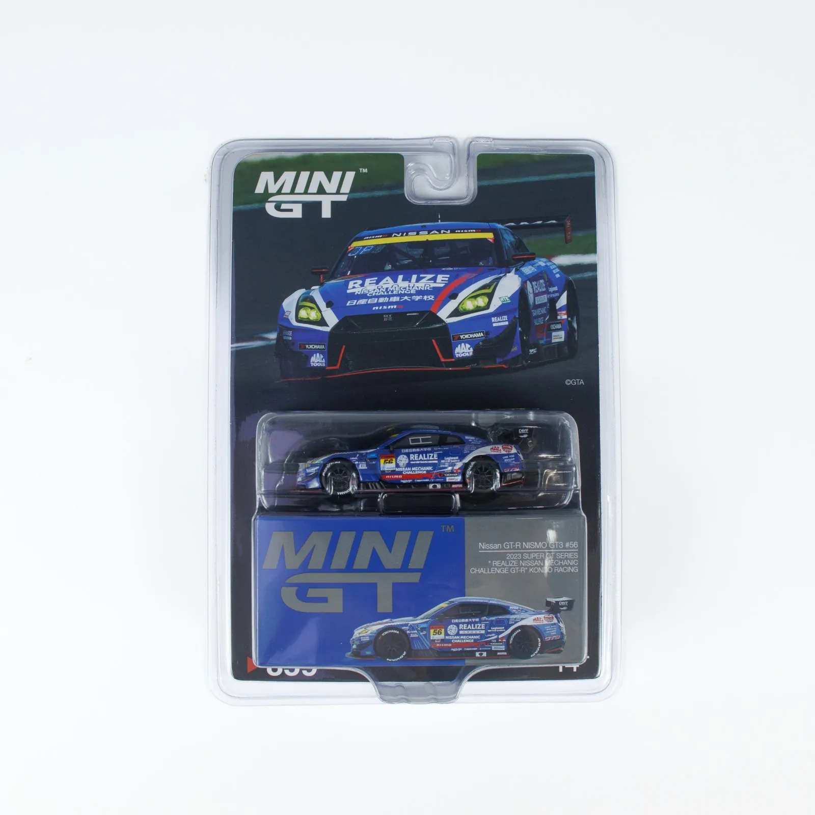 

TSM miniGt 1/64 #859-BL Nissan GT-R NISMO GT3 #56 Super GT Blister PackagingDie-cast Alloy Car Model Collection