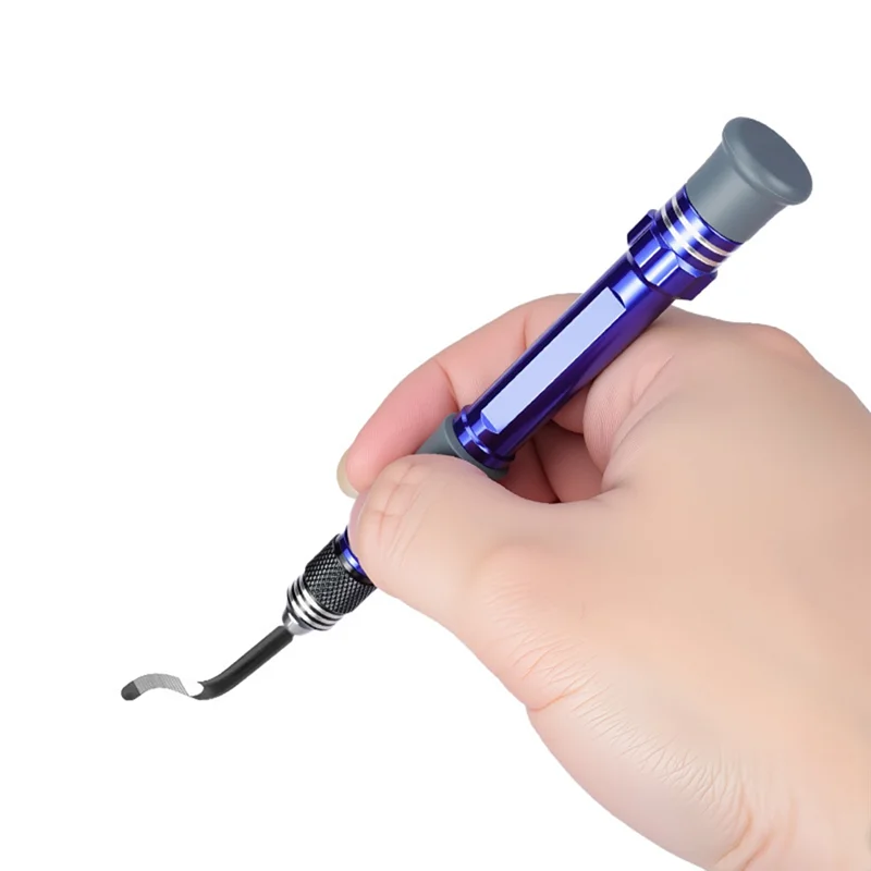 مجموعة إزالة الأزيز مع شفرات 3 قطع، مجموعة سكاكين تشذيب الأزيز، أداة إزالة الأزيز للمعادن، الراتنج، PVC-B61B #5