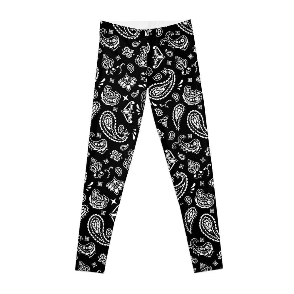 Classic Black OG Handkerchief Paisley Bandana Pattern Leggings Legging sport high waist Womens Leggings