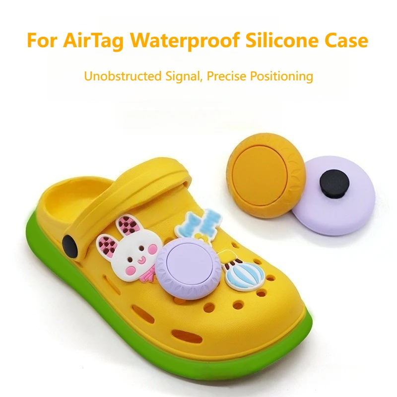 

For Apple AirTag Anti-Lost Tracker Shell Fits Pets Kids & Crocs Waterproof Durable Silicone Snug & Secure Fit Silicone Case