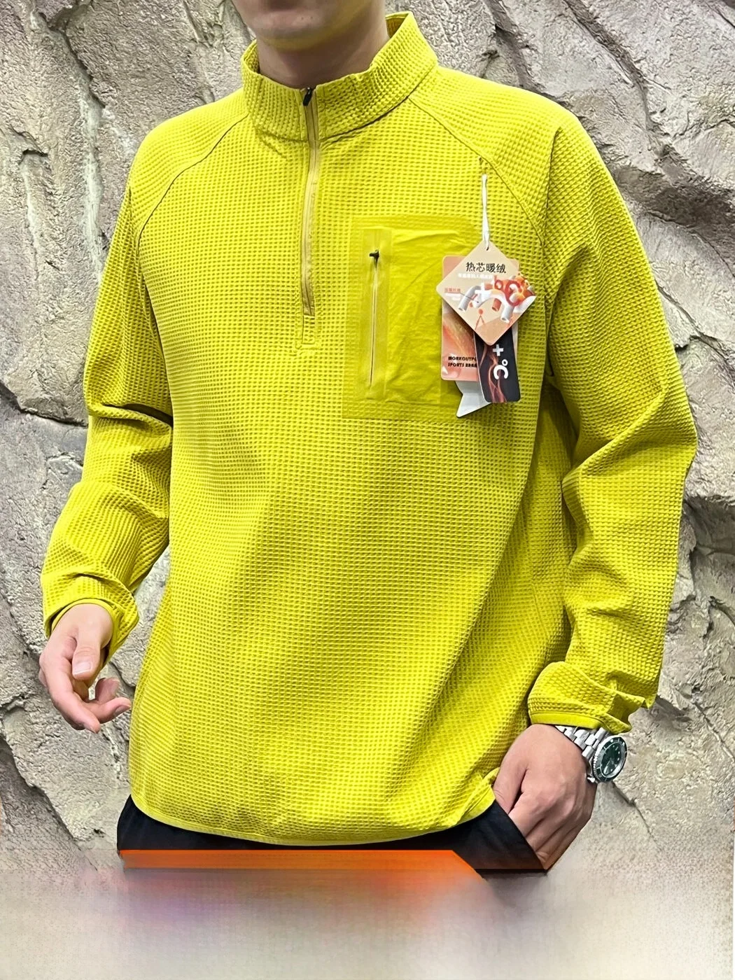 Outdoor Leisure Half Zipper T-Shirt Functional Style Loose Fit Breathable Polyester Youth Autumn Season Unisex Hoodie