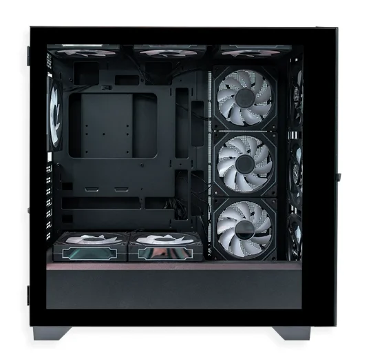 Gaming PC Case Micro ATX PC, Tower Server with Tempered Glass