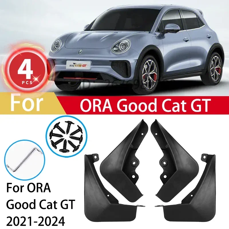 

For ORA Good Cat GT 2022 2023 2024 Mud Flaps Splash Guards MudFlaps Front Rear Fender Mudguards Car Accessories