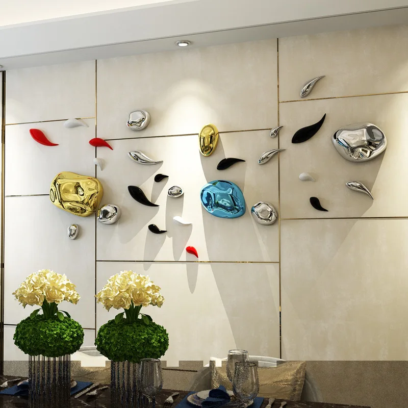 ของตกแต่งผนังหินสไตล์โมเดิร์น ของตกแต่งผนังแบบนามธรรม ของตกแต่งผนังสำหรับสตูดิโอ ฉากหลังสร้างสรรค์ ของตกแต่งผนัง