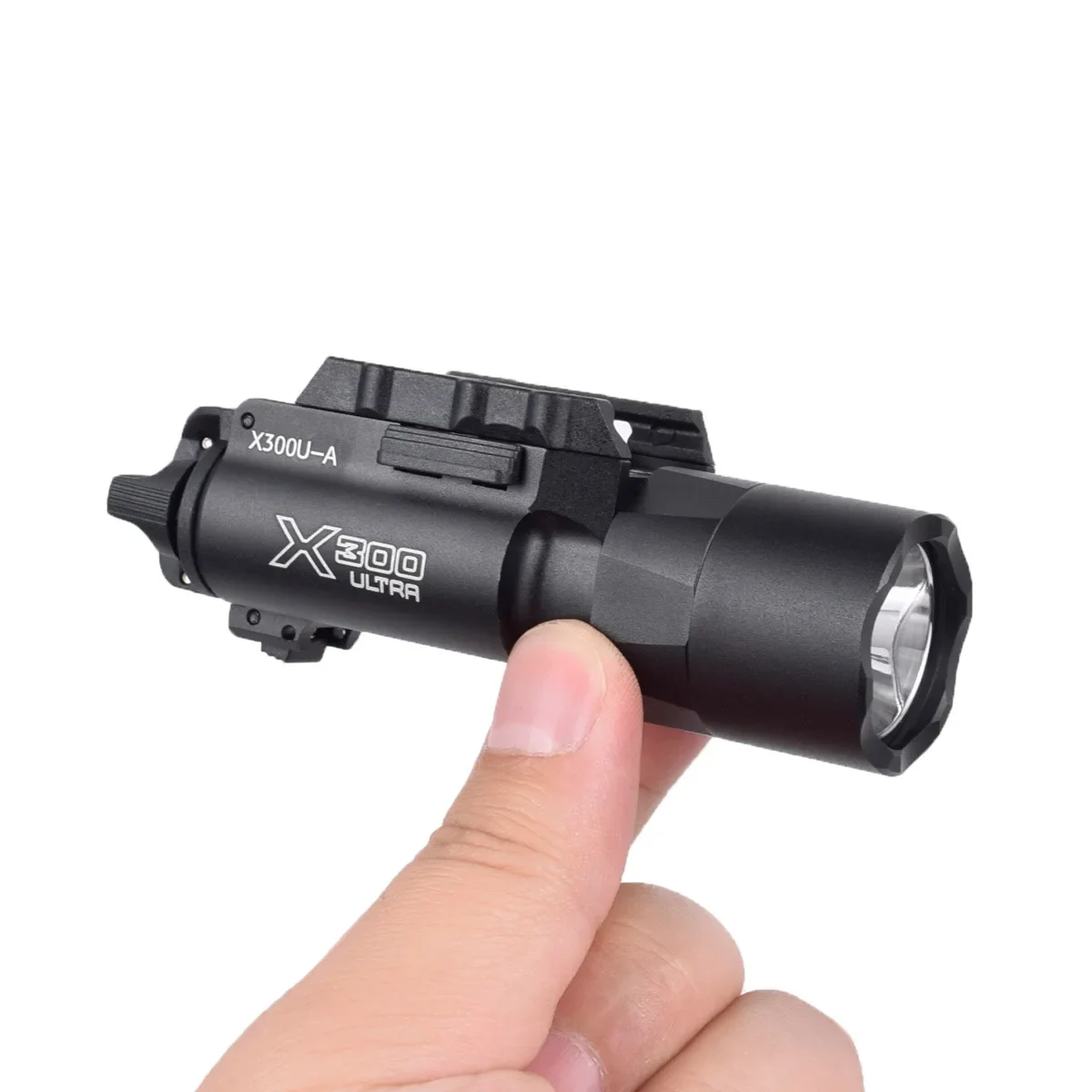 Dulsotac-SF X300 Ultra Pistol Gun Light, X300U, 500 Lumens, Lampe de poche pour arme à haut rendement, Convient au rail Picatinny Weaver de 20mm