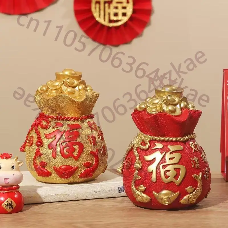 

Сейф-копилка из смолы в форме юаньбао, коробка для хранения бумажных денег и монет, декор для дома, комнаты, офиса