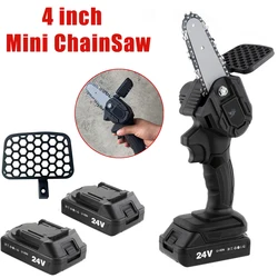 550W Lithium Battery Electric Pruning Saw Rechargeable Portable Electric Chain Saws Woodwork Mini Electric Saw Garden Logging