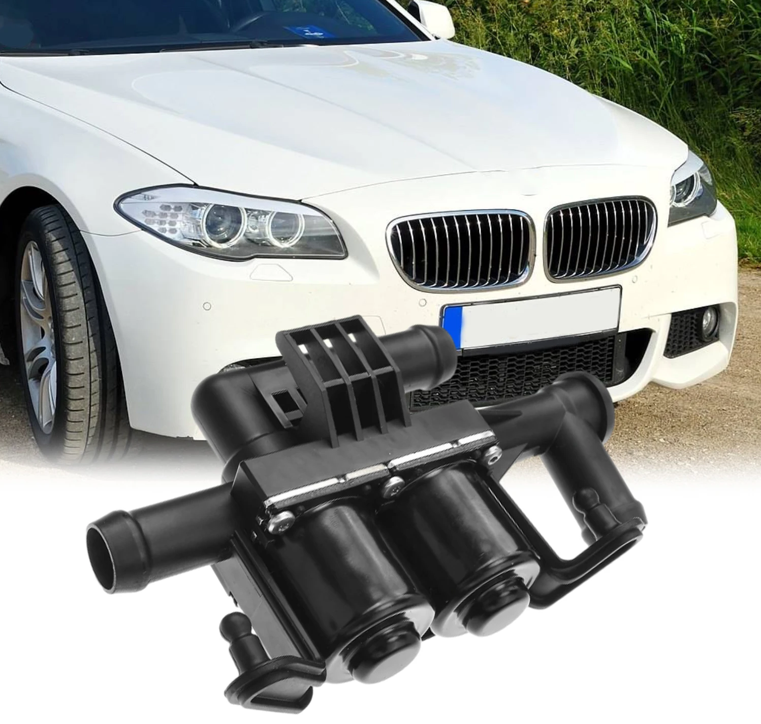 

64119310349, 64219310349, 9310349 Auto Heater Water Control Solenoid Valve For BMW 528i L4 2.0L Petrol F10 Series 2012-2016