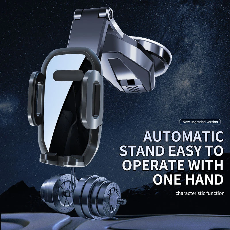 الثناء 2025 360 °   حامل هاتف محمول للسيارة من جنرال موتورز، كوب شفط زجاجي، حامل هاتف محمول للوحة القيادة التليسكوبية