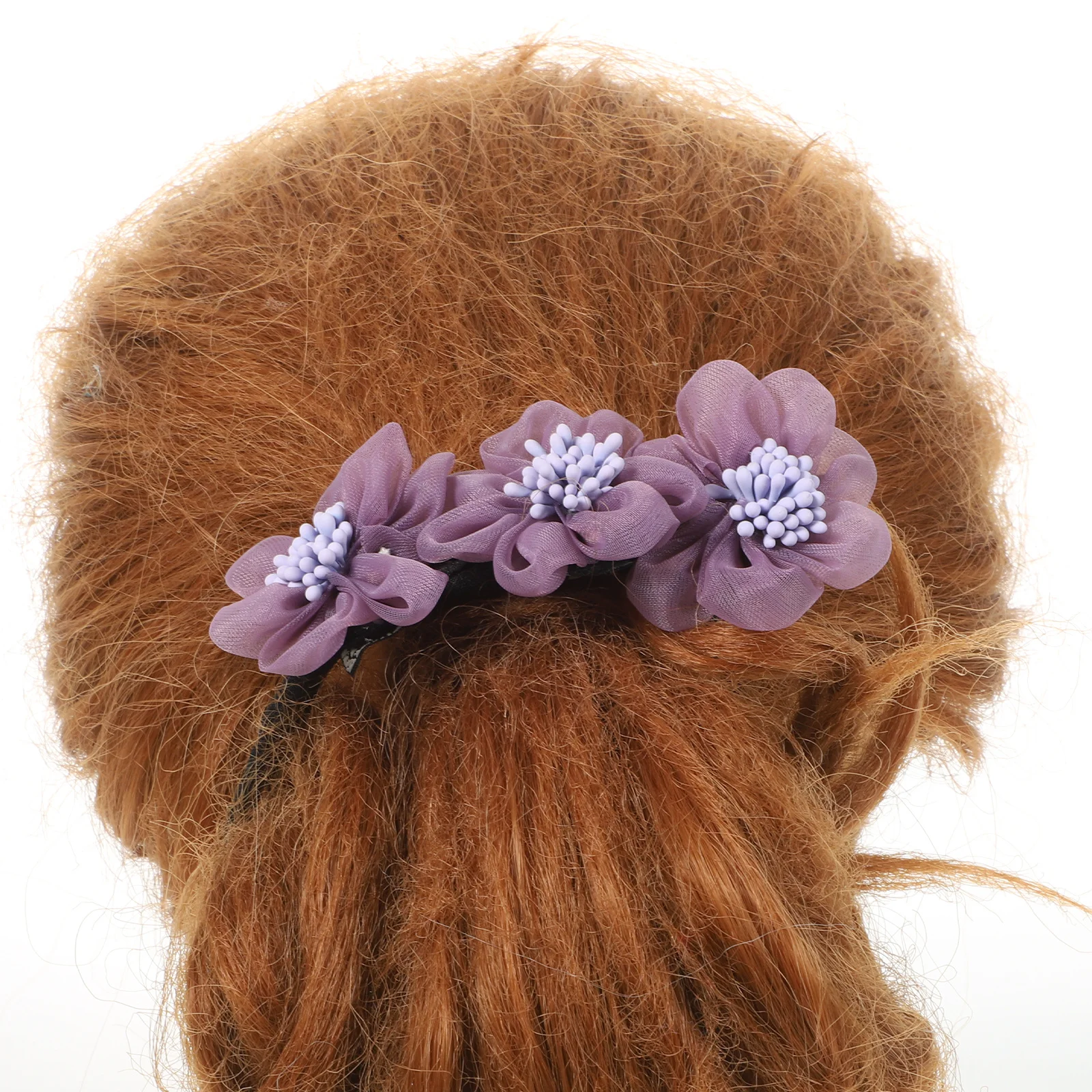 

4Pcs Flower Hair Bun Makers Fashionable Elegant Donut Bun Hair Ties for Daily Hairstyling Accessories Lazy Curler