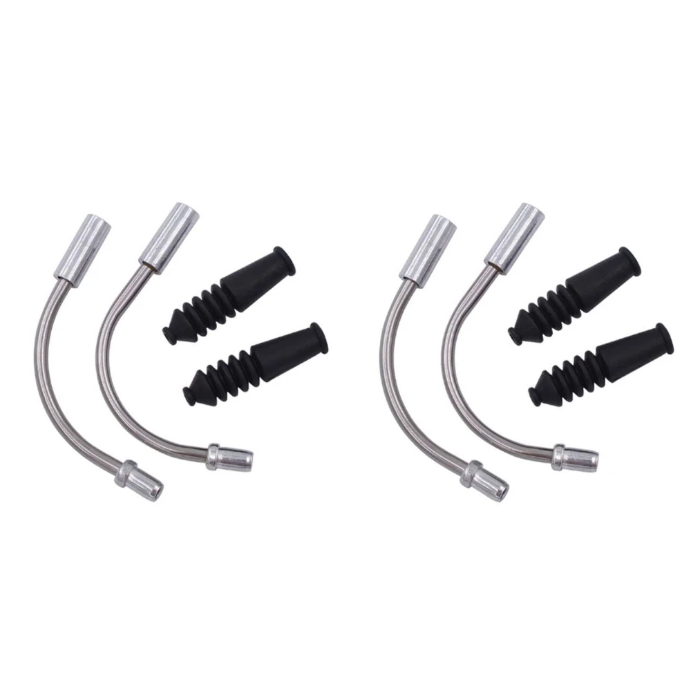 

8Pcs V-Brake Noodle Cable Guide Pipe witch End Caps and Rubber Boots for Mountain Suitable for mountain bikes and road bikes ﻿ ﻿