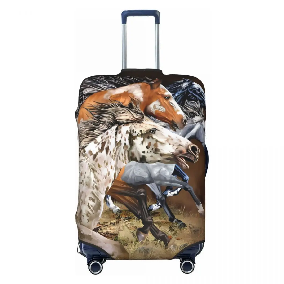 Horse Painting Suitcase Cover Holiday Animal World Design Practical Luggage Supplies Travel Protector