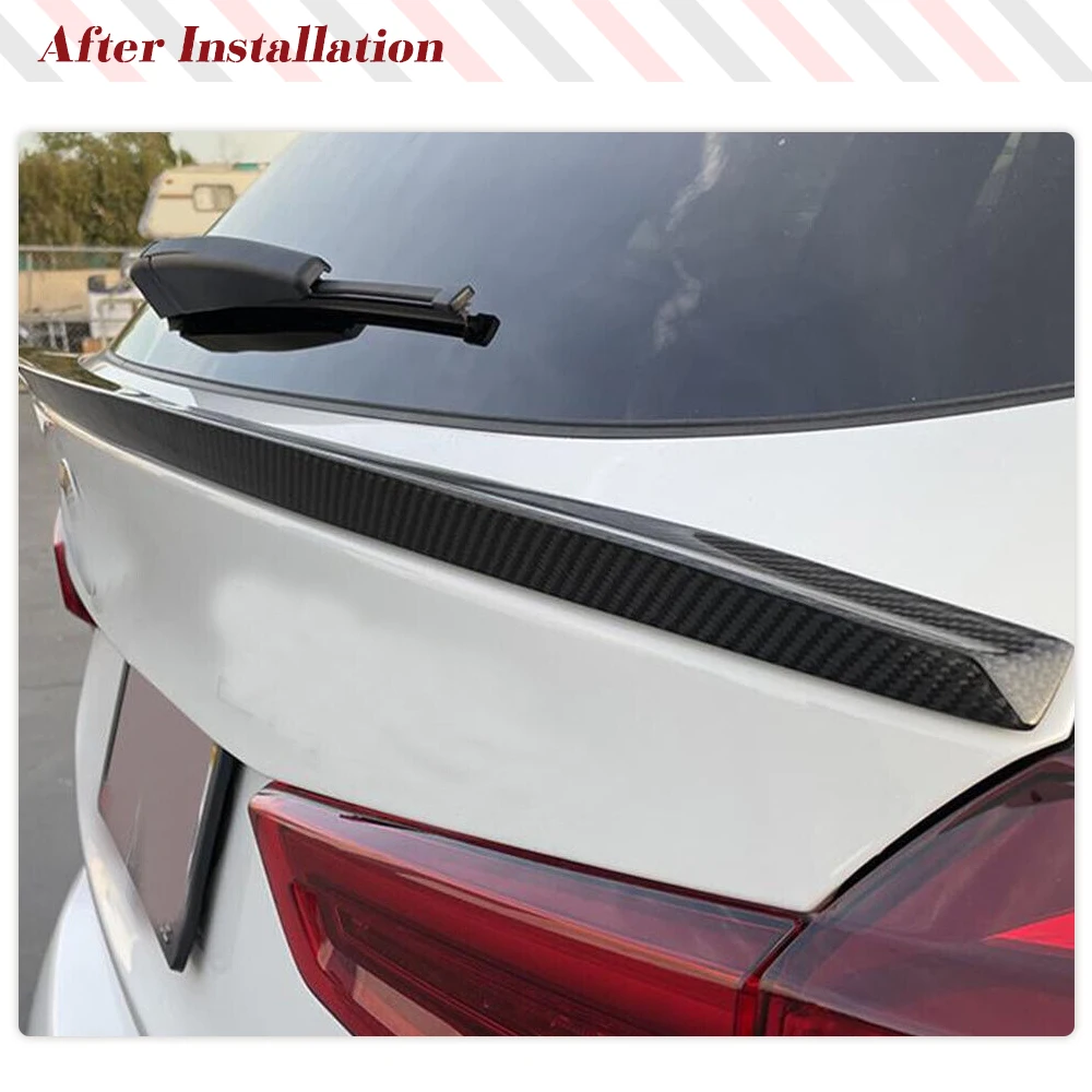 Real Carbon Fiber Hinten Stamm Spoiler Flügel Für BMW X3 X3M IX3 F97 2018-2022 Auto Hinten Schwanz stamm Boot Deckel Flügel Spoiler