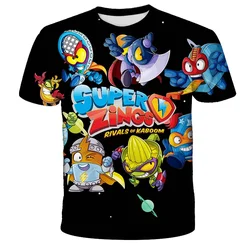 Super Zings T Shirt Kids Toddler Anime Game Streetwear Short Sleeve Children's T-Shirt Superzings Tshirt Children Clothes Tops