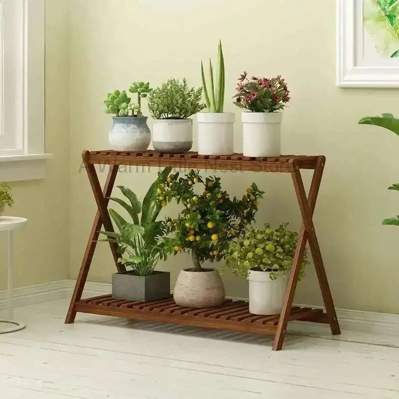 

Decorations Designer Modern Aesthetics Flower Shelf Balcony Indoor Rack Organizer Plant Display Shelf Muebles Home Furniture