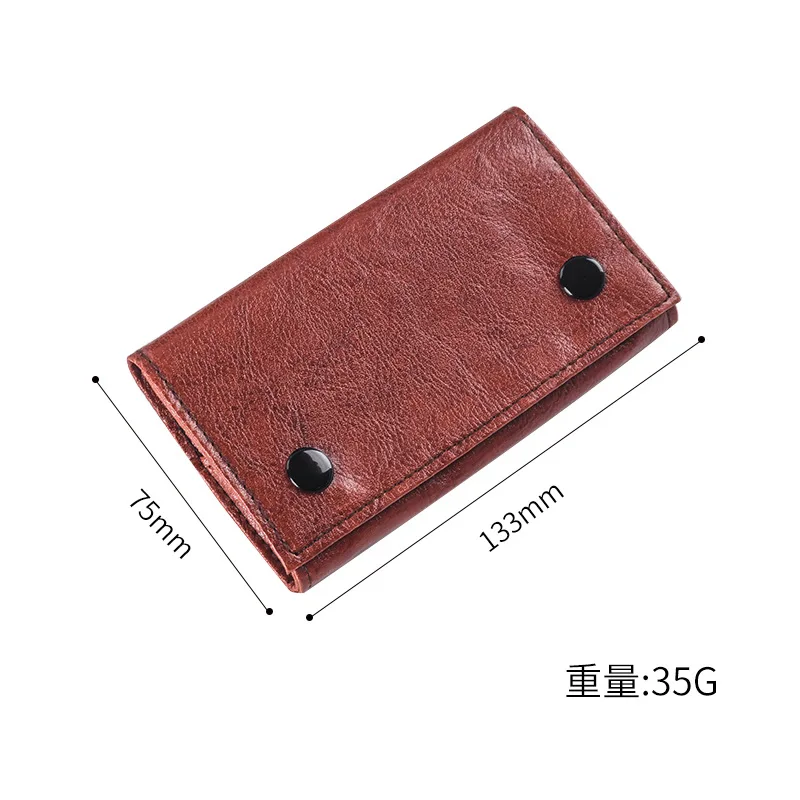 Retro PU Leather Tobacco Pouch Case Bag Cigarette Smoking Paper Tips Holder Wallet Bags Rolling Tool