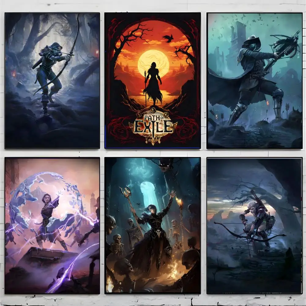 rpg game wall print P-Path of Exile Poster Premium Decor Art & Gift for Household Lounge Home Ornaments