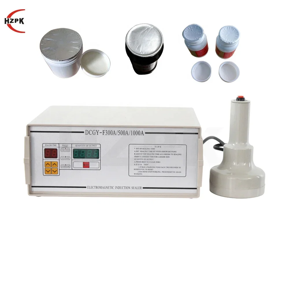 

HZPK Electromagnetic Portable Glass Bottle Aluminum Foil Induction Sealer Heat Sealing Machine