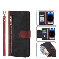 Zipper Multi 6-Card Lanyard Case for Cubot P60 P30 C30 Nova Leather Wrist Strap Wallet Flip Coque For Cubot Note 20 Pro Cases