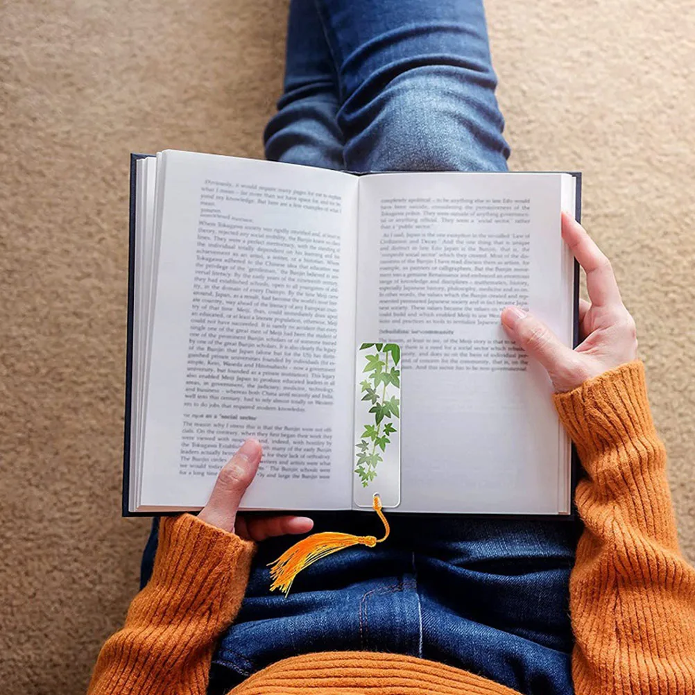 

15Sets Acrylic DIY Bookmarks Blank Unfinished Cards Tassels Classic Reading Page Holders School Gifts DIY Bookmark