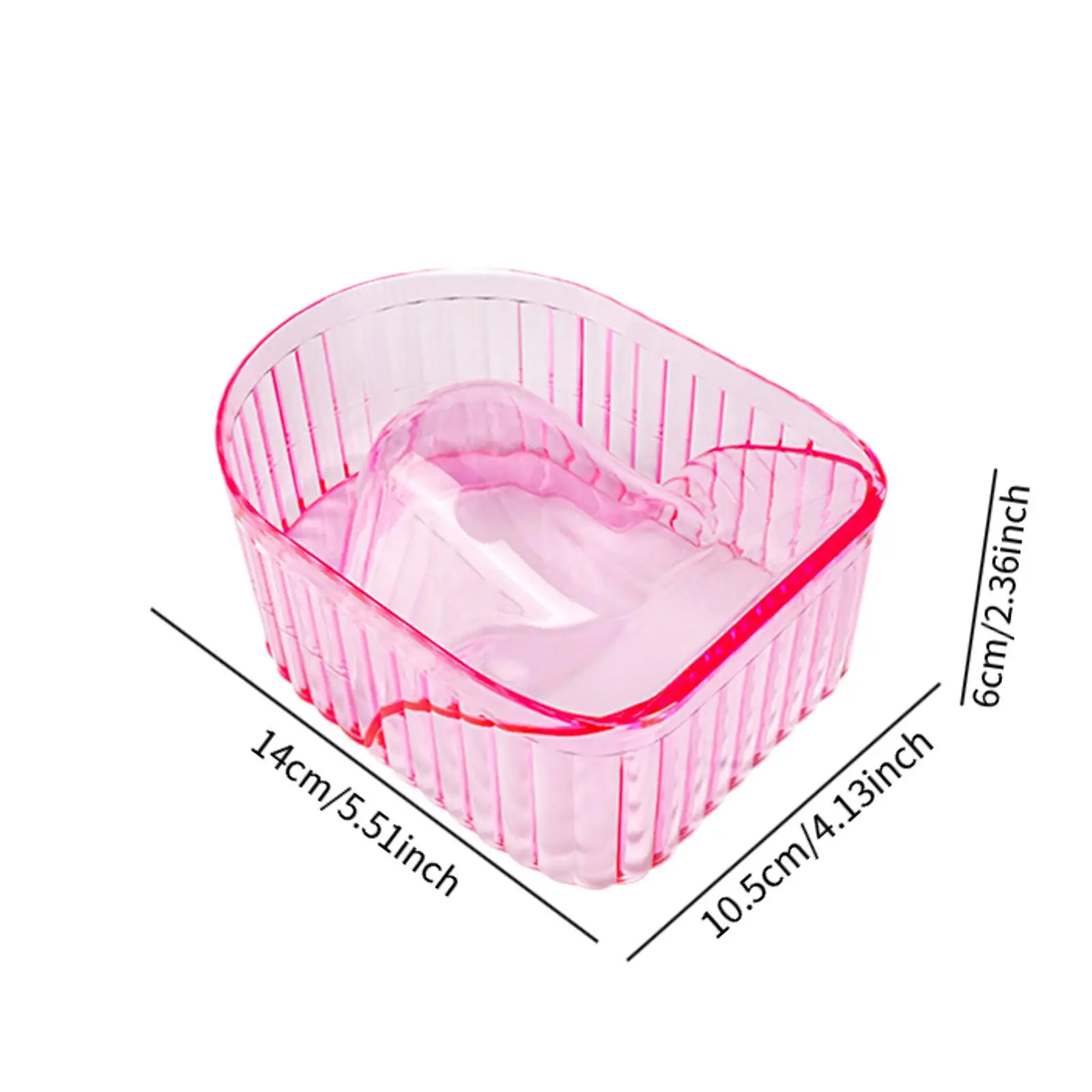 Ciotola per ammollo delle unghie per vassoio per ammollo delle unghie Elegante strumento per nail art per unghie